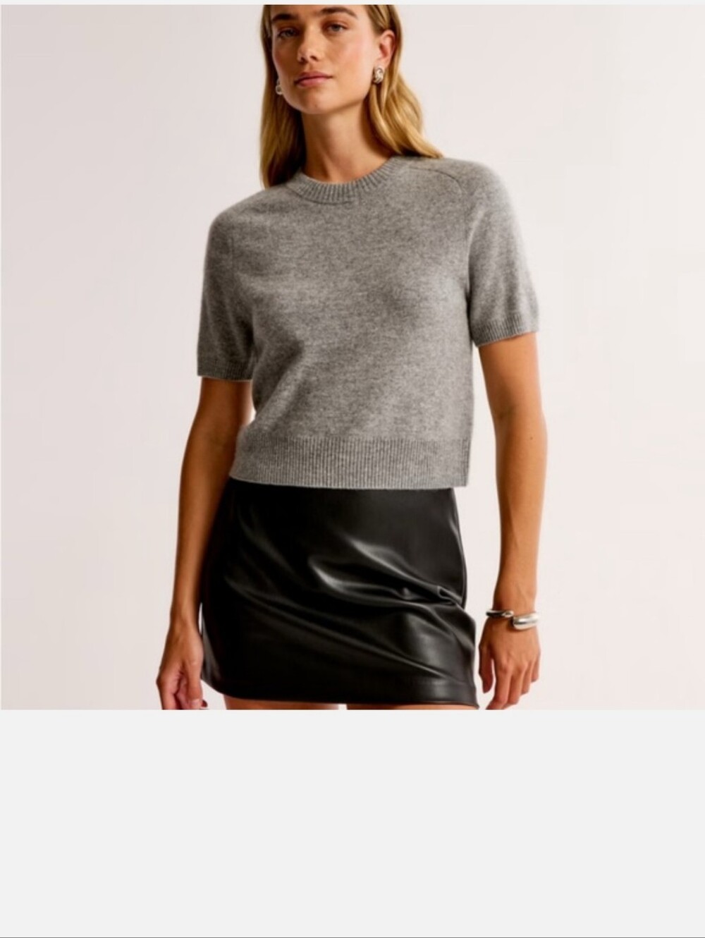 Abercrombie & Scarlett Faux Leather Mini Skort